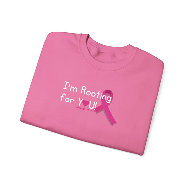 Think Pink: Im Rooting for YOU! Unisex Crewneck Sweatshirt