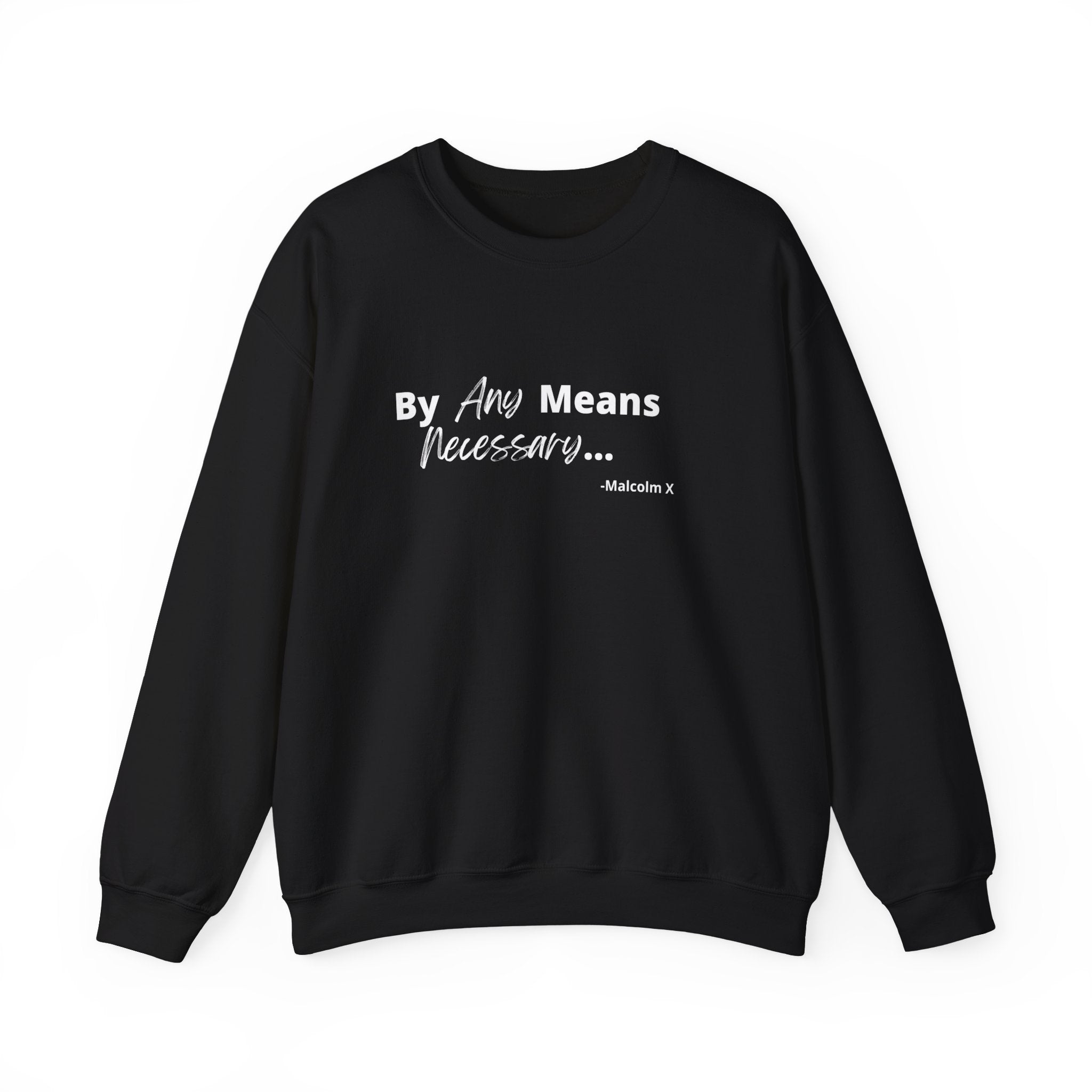 Black Label: Malcolm X- Unisex Crewneck Sweatshirt