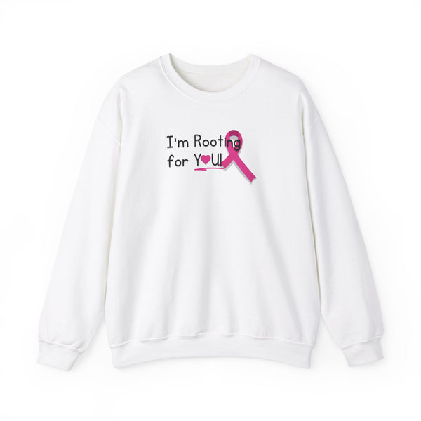 Think Pink: Im Rooting for YOU! Unisex Crewneck Sweatshirt