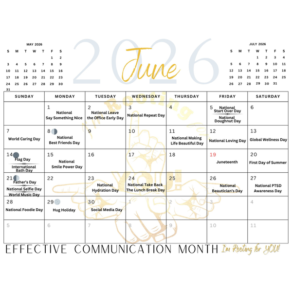 I'm Rooting for YOU!- Calendar 2026 (Pre-order)